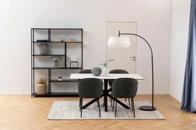 Biały stół z ceramicznym blatem Heaven 160x90