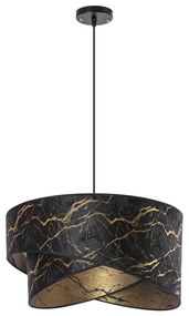 Żyrandol na lince 1xE27/60W/230V czarny/złoty