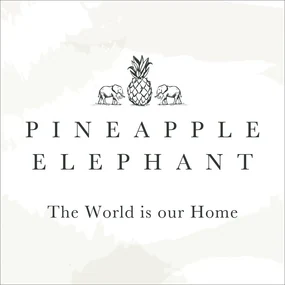 Biała firanka 140x229 cm Woodblock Floral – Pineapple Elephant