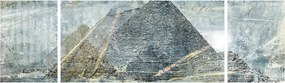 Obraz - Piramidy w niebieskim filtrze (170x50 cm)