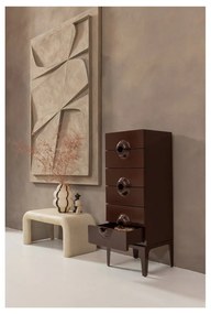 Kremowe stoliki w dekorze kamienia zestaw 2 szt. 42x92 cm Stani – WOOOD