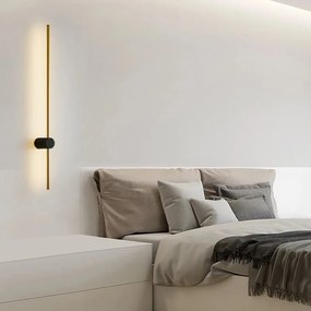 KINKIET ŚCIENNY LED LHJ062-W CZARNO ZŁOTY