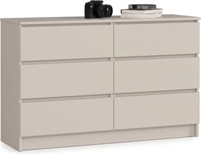 Kaszmirowa komoda z 6 szufladami L9-W39