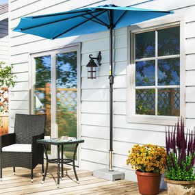 Outsunny Podstawa pod parasol 25 kg, stojak parasolowy z granitu, na maszty parasoli Ø32/38/48 mm, Szary