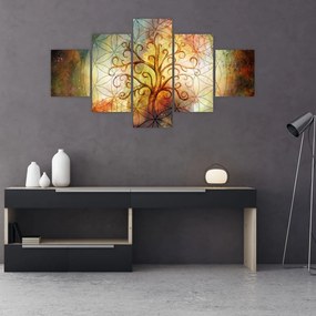 Abstrakcyjny obraz drzewa (125x70 cm)