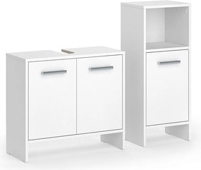 Zestaw mebli łazienkowych biały 63.8x26.3x57 karli