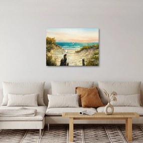 Obraz - Piaszczysta plaża (70x50 cm)