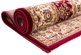 Dywan klasyczny Venezia Ornament Kremowo Czerwony  140 cm x 200 cm