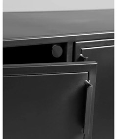 Czarna stalowa komoda 160x72x35 cm Shantay – Kave Home