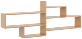 Minimalistyczna półka wisząca w kolorze buk - Okri