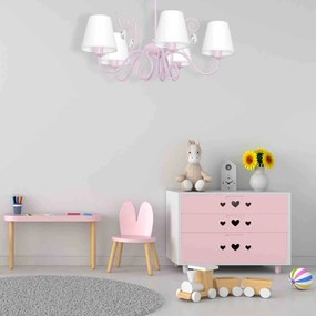 Żyrandol SARA PINK 5xE14