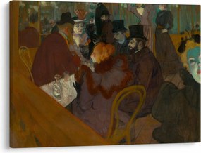 Obraz - Henri de Toulouse-Lautrec, At the Moulin Rouge, reprodukcje (70x50 cm)