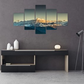 Obraz - szczyty górskie (125x70 cm)