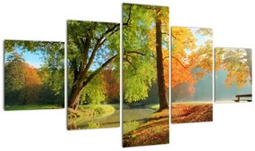 Obraz - Spokojny jesienny krajobraz (125x70 cm)