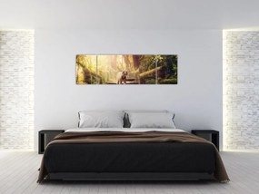 Obraz tygrysa w dżungli (170x50 cm)