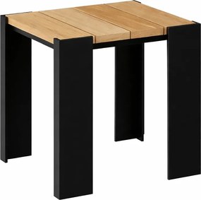 Drewniany kwadratowy taboret ogrodowy C1-W98