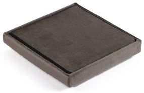Brązowy składany taboret CUBEXO VELVET M