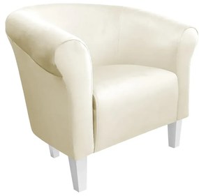 Fotel DRAWA 1 VELVET ecru ATOS