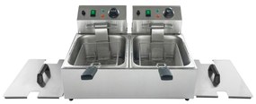 Profesjonalna frytownica elektryczna 2×6 litrów, 2×2500 W