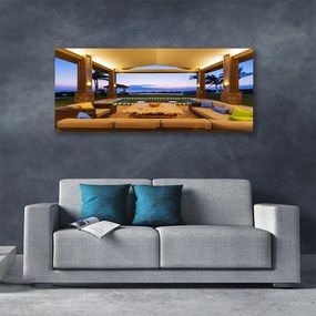 Zdjęcie na płótnie Słoneczne Patio pod Palmami