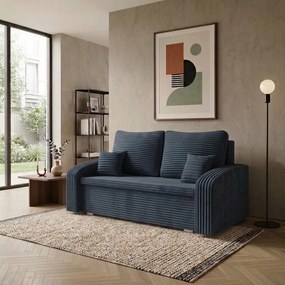 Sofa kanapa 2 os z funkcją spania IKON Granatowy
