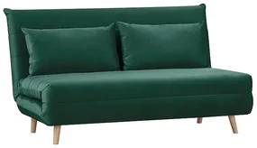 Sofa rozkładana z funkcją spania SPIKE II VELVET zielona SIGNAL