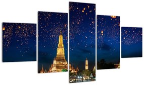 Obraz - Lampiony szczęścia, Bangkok (125x70 cm)