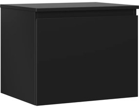 Mexen Orio szafka łazienkowa podumywalkowa 60 cm z blatem, 1 szuflada, czarna mat - 91A10-06047-1-BFC71