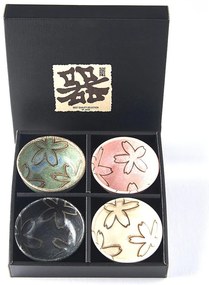 Zestaw 4 miseczek na sos MIJ Flower, ø 9 cm