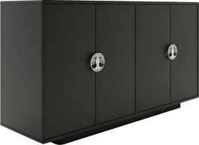 Czarna komoda Dancan LOTTA / szer. 139 cm