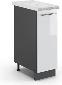 Szafka apteczna biały wysoki połysk 30x60x82 fame-line