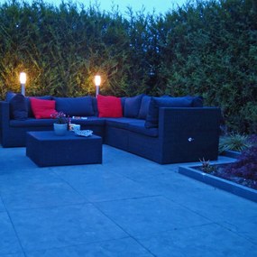 Nowoczesna lampa ogrodowa słupek stal 110 cm IP44 - Rox