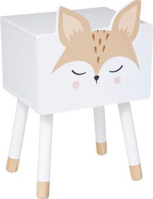 Szafka nocna dla dziecka LISEK z sosnowymi nóżkami, 53 cm