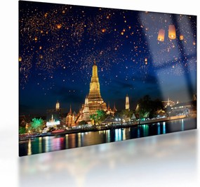 Obraz na szkle - Lampiony szczęścia, Bangkok (70x50 cm)