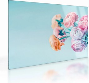 Obraz na szkle - Kwiaty w wazonie (70x50 cm)