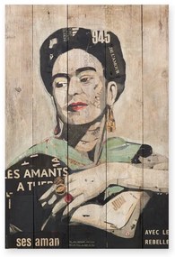 Drewniana tabliczka 40x60 cm Frida Les Amants – Madre Selva
