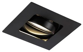 Nowoczesny inteligentny reflektor wpuszczany czarny z WiFi GU10 - Artemis