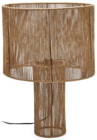 Lampa stołowa w naturalnym kolorze z kloszem z juty (wysokość 54 cm) Pontos – Kave Home