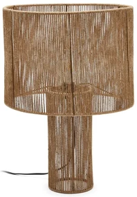 Lampa stołowa w naturalnym kolorze z kloszem z juty (wysokość 54 cm) Pontos – Kave Home