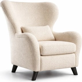 Beżowy fotel uszak Miuform Miuf