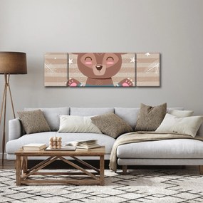 Obraz - Kochający niedźwiadek (170x50 cm)