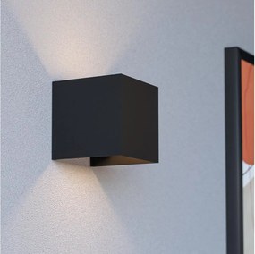 Eglo 74115-LED Lampa ścienna z czujnikiem RINCINE LED/2,2W/5V IP44 czarna