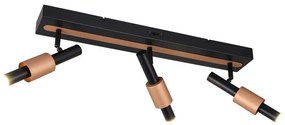Lampa punktowa LED w czarno-brązowym kolorze 20,5x63 cm Ikaris – Trio Select