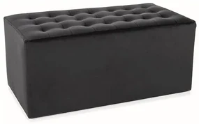 Pufa LORI 2 VELVET czarna SIGNAL