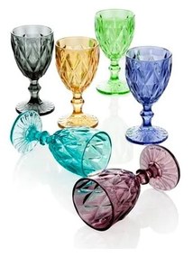 Zestaw 6 kieliszków Brandani Diamante Goblet, 250 ml