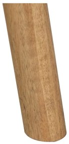Okrągły stolik z litego drewna mango w naturalnym kolorze ø 60 cm Mao – Ixia