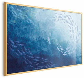 Plakat Morska toń 42x29,7 cm z ramą złotą bez marginesu ARTGEIST B
