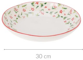Świąteczna miska z kamionki, Ø 30 cm