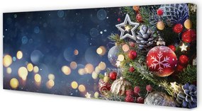 Obraz na płótnie Choinka, Śnieg i Dekoracje