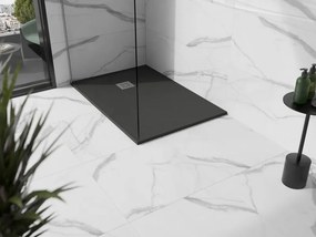 Mexen Stone+ brodzik kompozytowy prostokątny 100 x 90 cm, antracyt - 44719010